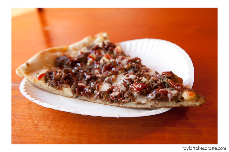 BBQ Steak and Fries on a pizza!