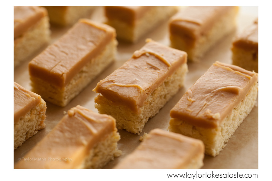 Caramel Frosted Lemon Sugar Cookie Bars