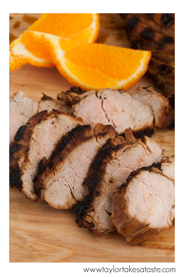 Grilled Tangelo Teriyaki Pork Tenderloin