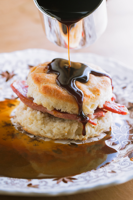 Buttermilk Ham Biscuits With Red Eye Gravy