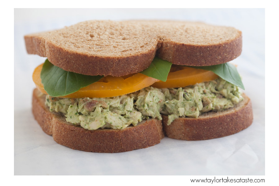 Pesto Bacon Chicken Salad
