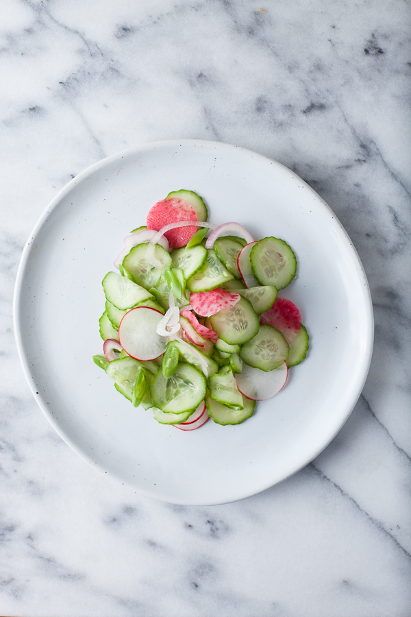spring cucumber salad plate-2