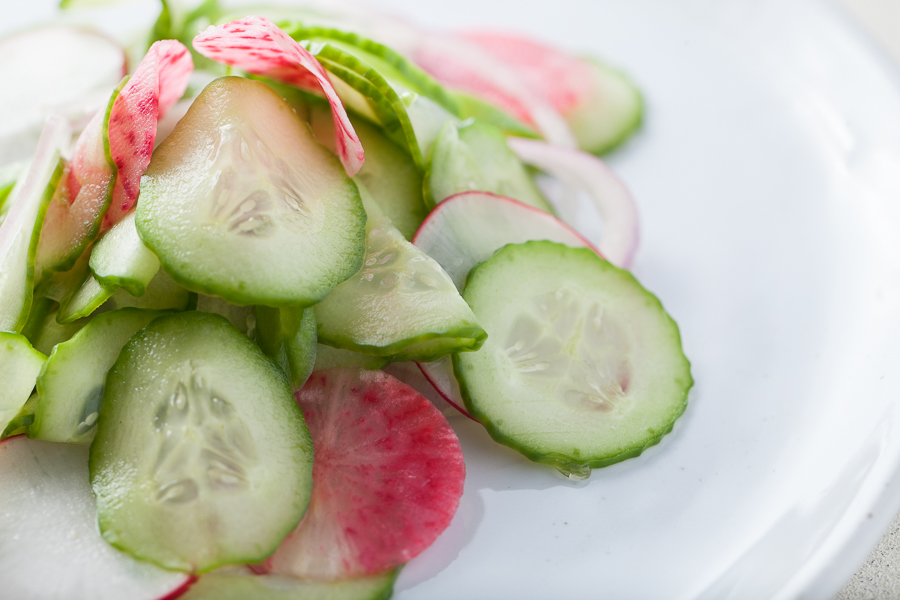 spring cucumber salad plate-3