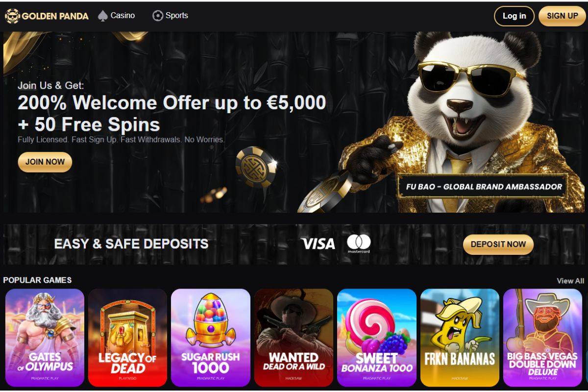 goldenpanda online kaszinó